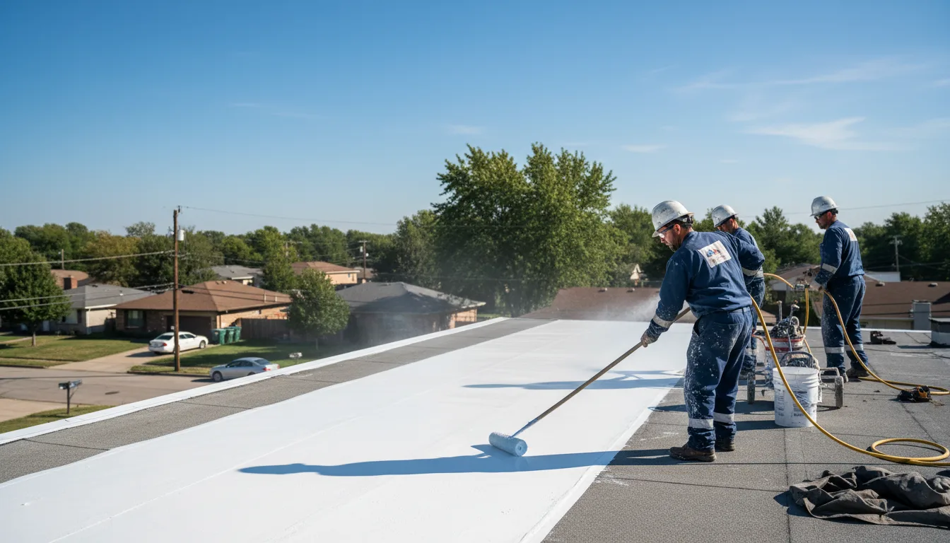 Commercial roof coating in Biscoe, NC near me